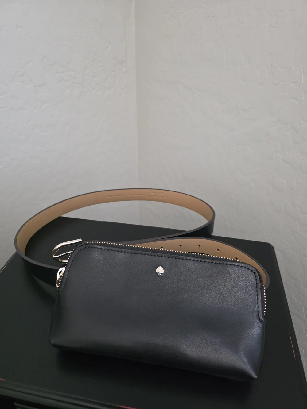 Kate Spade Black Leather Belt Bag